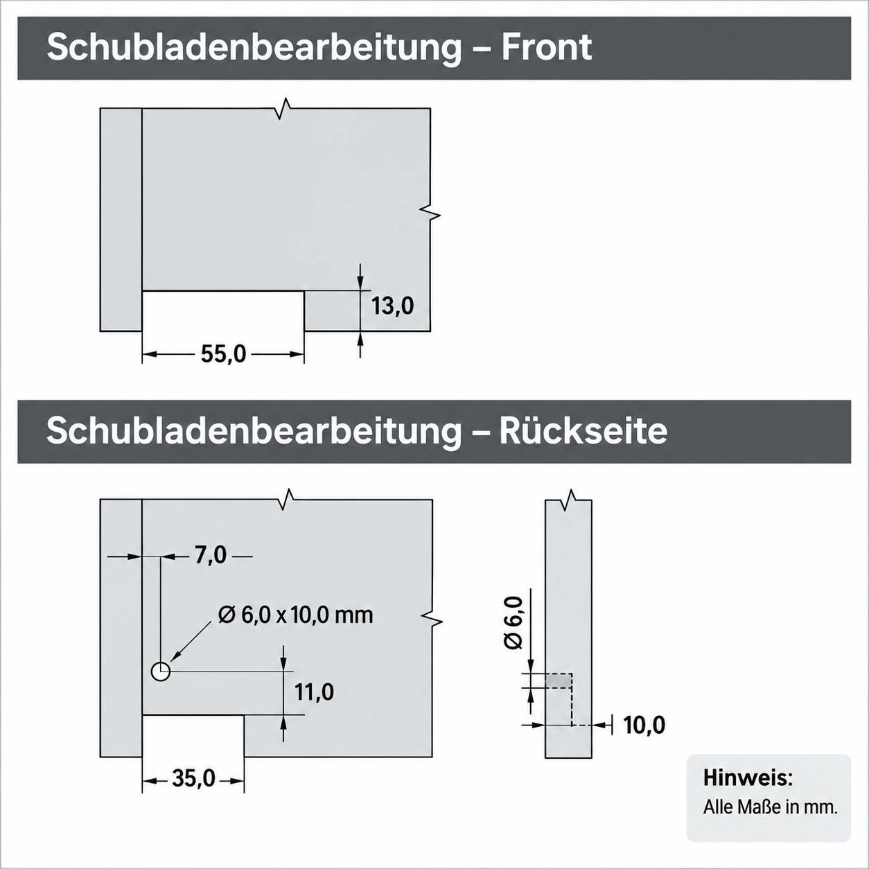 Unterfluhrführung 30 kg | Triowood-500